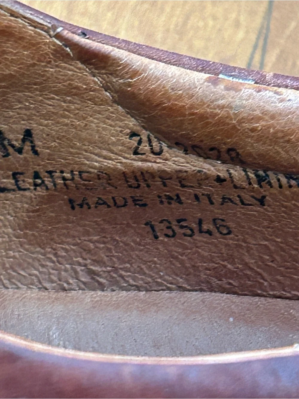 Vintage Johnston & Murphy Handcrafted in Italy Cap Toe Oxfords Brown Size 11.5